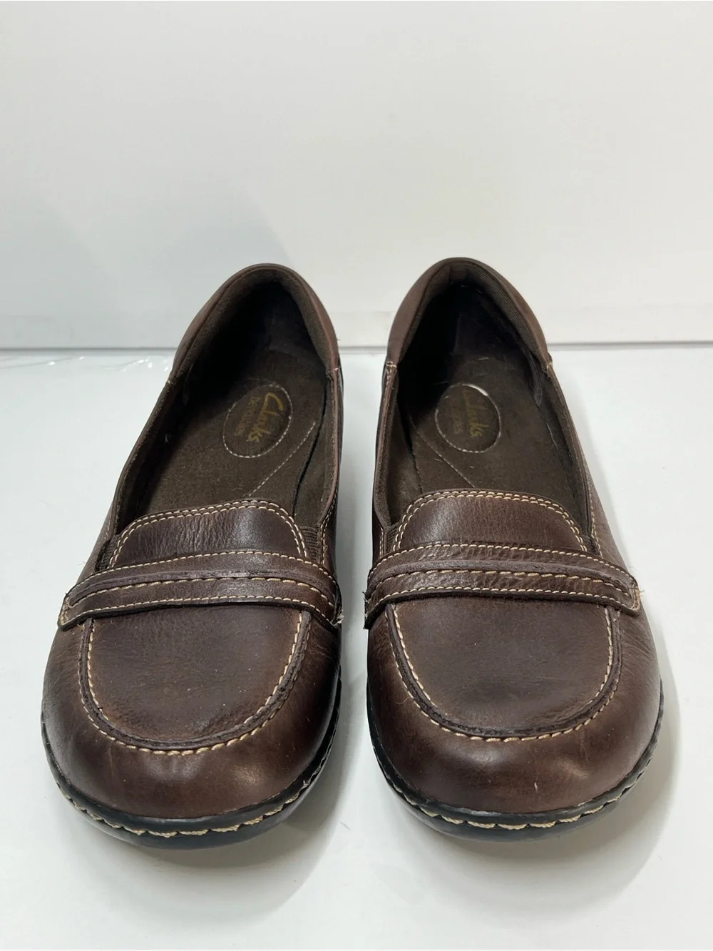 Clarks Women’s Size 11 Brown Slip On Comfort Casual Shoe